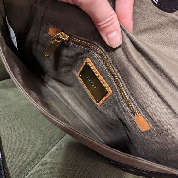 J Crew Invitation Clutch Bag Polka Dot Black Chain Shoulder Purse Convertible - Picture 5 of 13